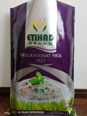 25kg Sella Kainat Rice 1121 Packing Bag Pp Woven Rice Nice Packing Bag